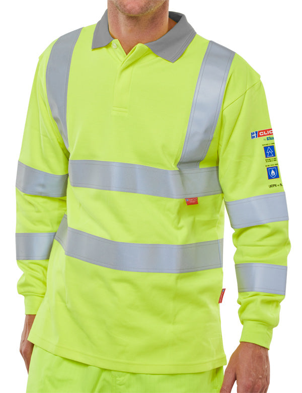 Click - ARC COMPLIANT SAT YELLOW POLO XL - Saturn Yellow