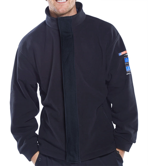 Click - ARC COMPLIANT FLEECE JACKET NAVY 3XL - Navy Blue