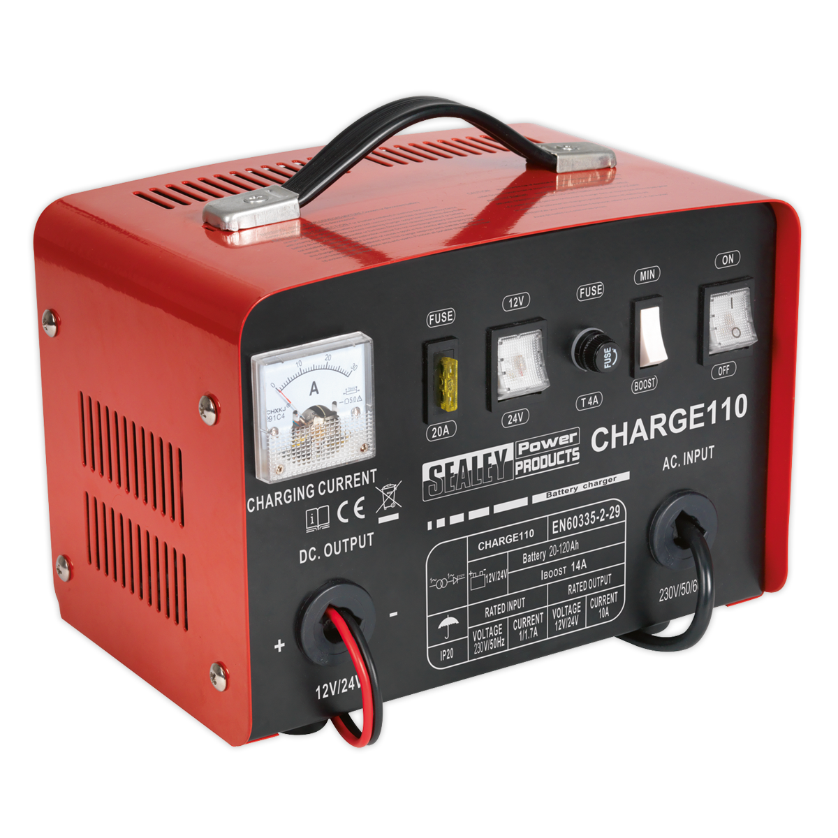 SEALEY - CHARGE110 Battery Charger 14Amp 12V/24V 230V