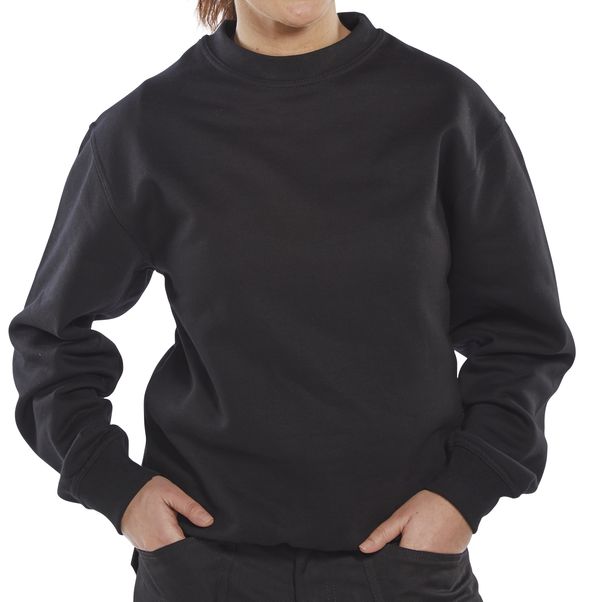 Click - CLICK PC SWEATSHIRT BLK XXXL - Black