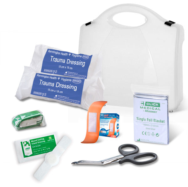 Click - BS8599-1:2019 CRITICAL INJURY PACK LOW RISK IN BOX -