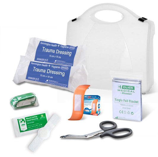 Click - BS8599-1:2019 CRITICAL INJURY PACK LOW RISK IN BOX -