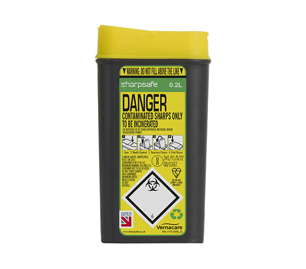 Click - SHARP SAFE SHARPS BIN 0.2LTR -