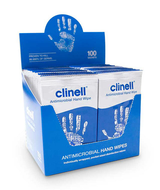 Special Goods - CLINELL ANTIBACTERIAL HAND WIPES INDIVIDUALLY WRAPPED -