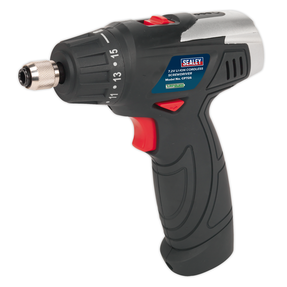 SEALEY - CP72S Cordless Screwdriver Set 50pc 7.2V Lithium-ion