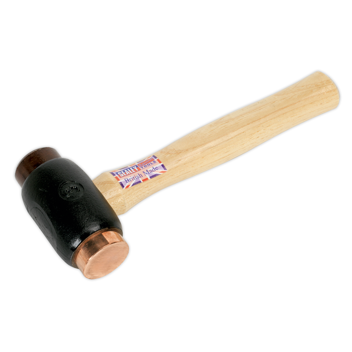 SEALEY - CRF35 Copper/Rawhide Faced Hammer 3.5lb Hickory Shaft