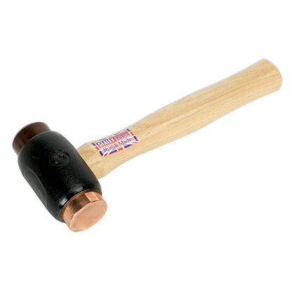 SEALEY - CRF35 Copper/Rawhide Faced Hammer 3.5lb Hickory Shaft