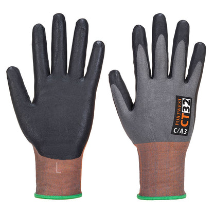 Portwest CT32G8RL -  sz L CT MR Micro Foam Nitrile - Grey/Black
