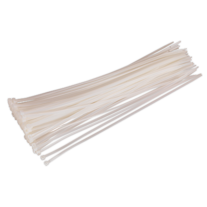 SEALEY - CT38048P100W Cable Tie 380 x 4.8mm White Pack of 100