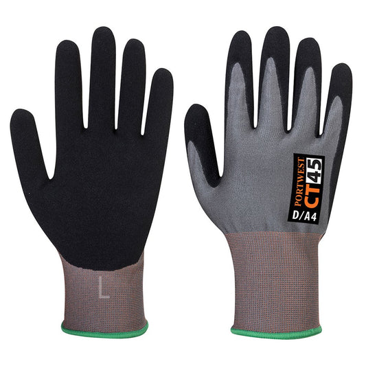 Portwest CT45G8RL -  sz L CT HR Nitrile Foam - Grey/Black