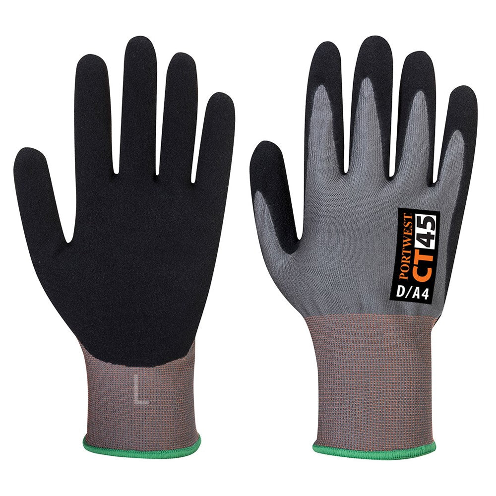 Portwest CT45G8RM -  sz M CT HR Nitrile Foam - Grey/Black