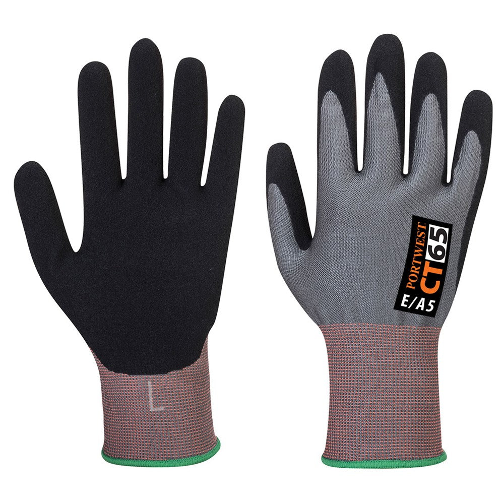 Portwest CT65G8RS -  sz S CT VHR Nitrile Foam - Grey/Black