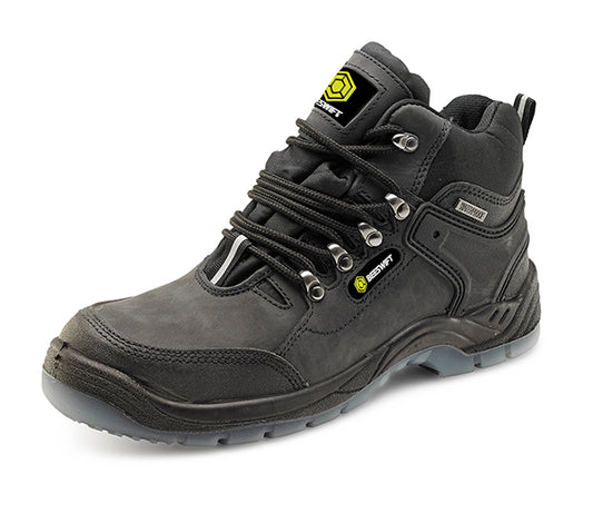 Beeswift S3 HIKER SAFETY WORK BOOT ALL SIZES - Black