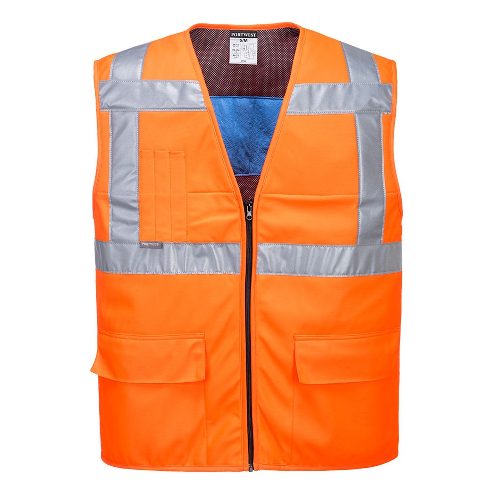 Portwest CV02ORRS/M -  sz S/M High Vis Cooling Vest - Orange