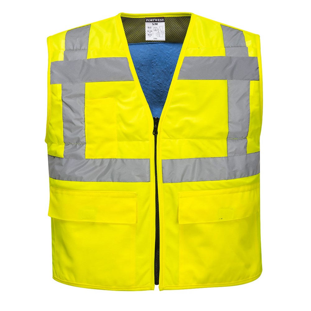 Portwest CV02YERL/XL -  sz L - XL High Vis Cooling Vest - Yellow
