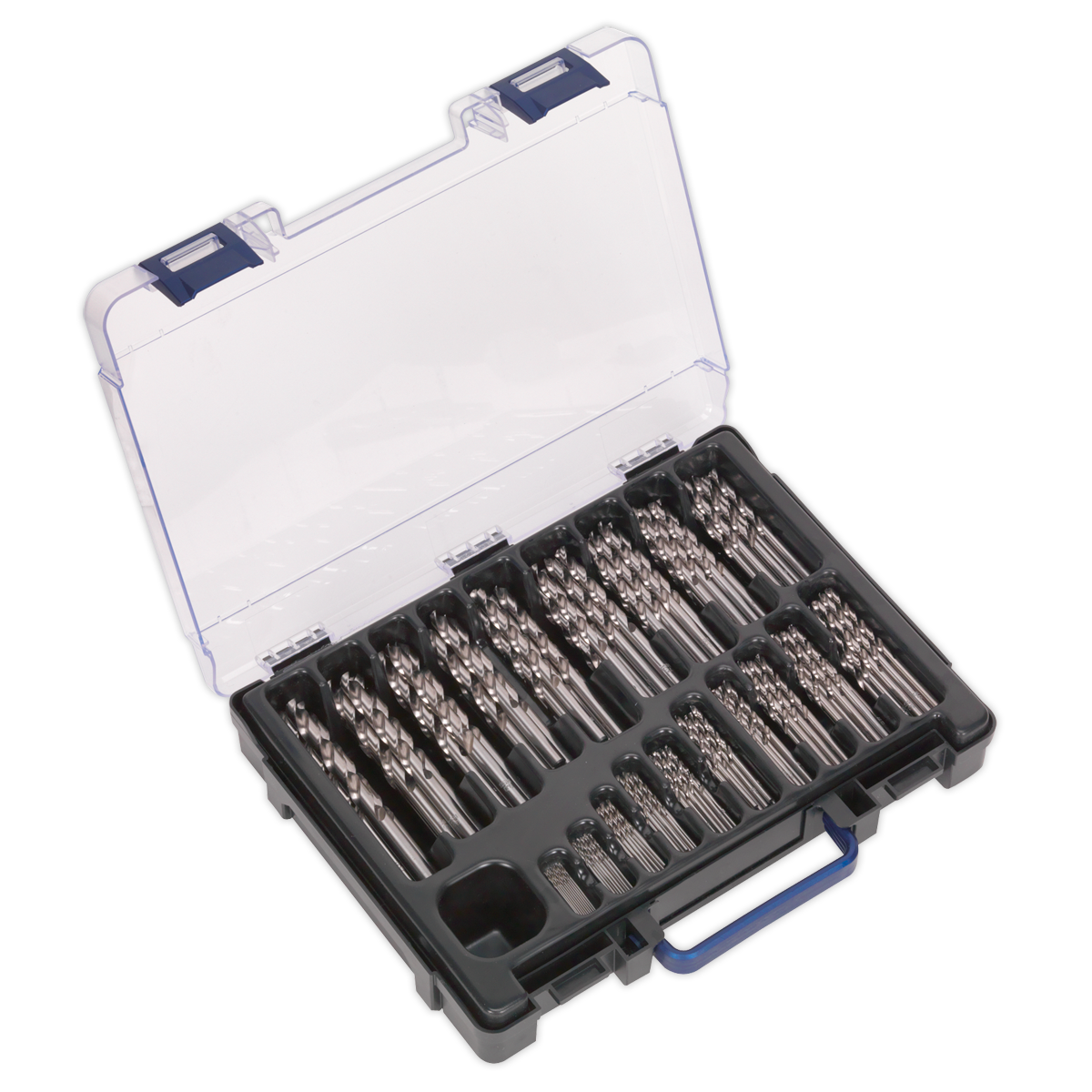 SEALEY - DBS170FG HSS Fully Ground Drill Bit Assortment 170pc �1-10mm