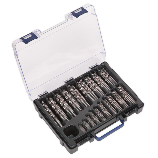 SEALEY - DBS170FG HSS Fully Ground Drill Bit Assortment 170pc �1-10mm