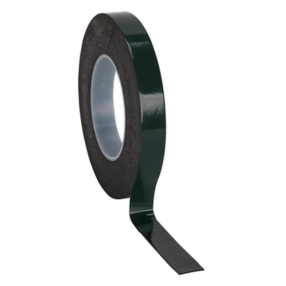 SEALEY - DSTG1910 Double-Sided Adhesive Foam Tape 19mm x 10m Green Backing