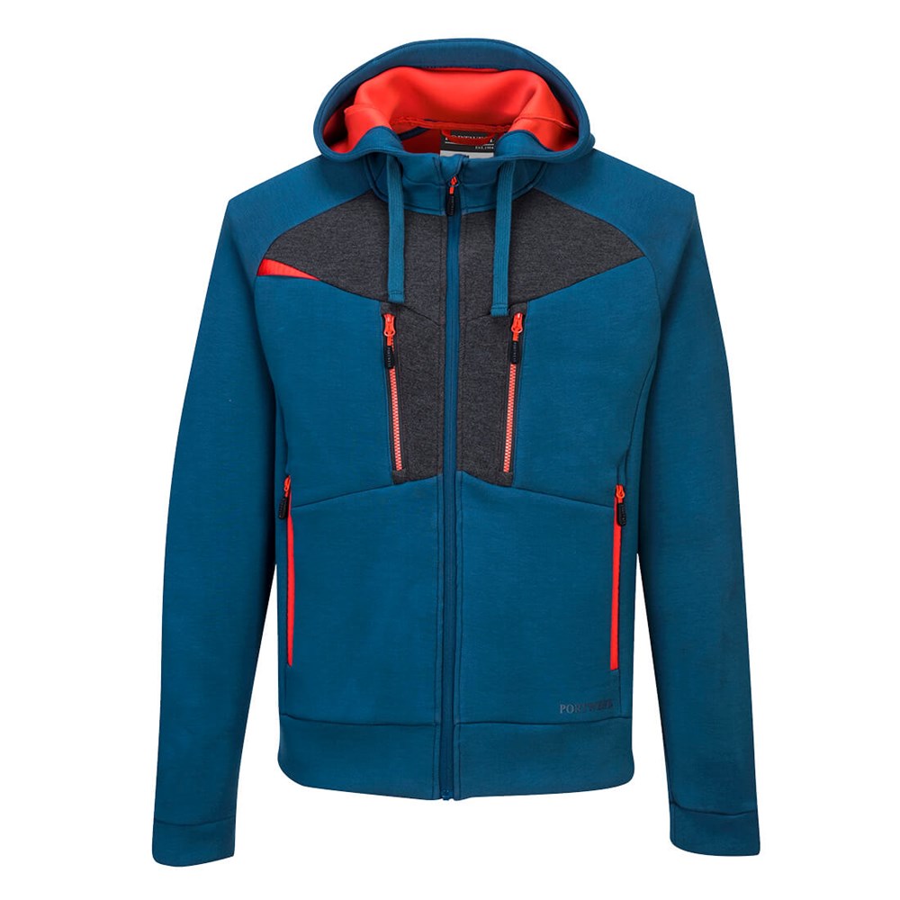 Portwest DX472MBRXXXL -  sz 3XL DX4 Zipped Hoodie  - Metro Blue