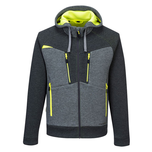 Portwest DX472MGRS -  sz S DX4 Zipped Hoodie  - Metal Grey
