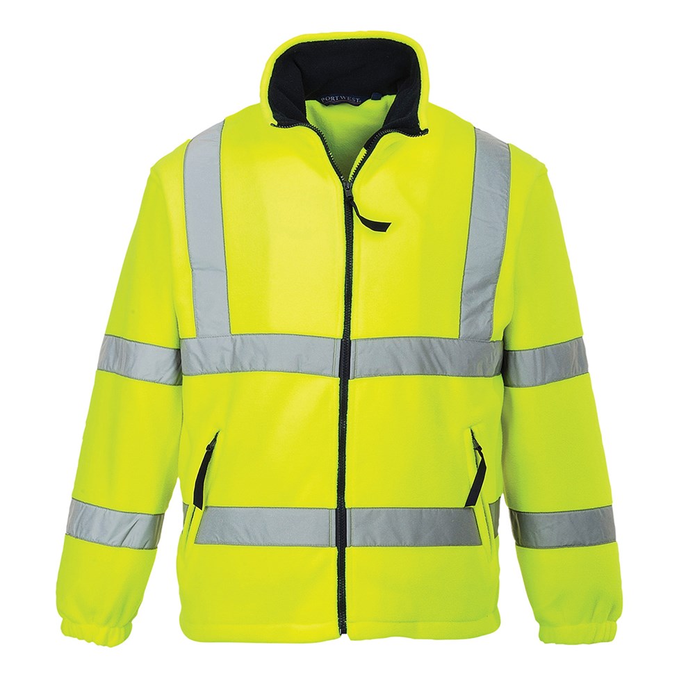 Portwest F300YERXS -  sz XS Hi-Vis Mesh Lined Fleece - Yellow