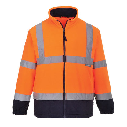 Portwest F301ONRL -  sz L Hi-Vis Two Tone Fleece - Orange/Navy