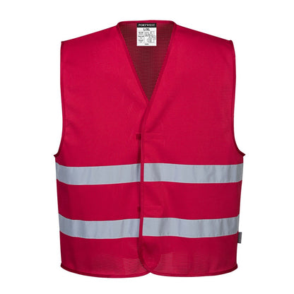 Portwest F374RERL/XL -  sz L - XL MeshAir Iona Vest - Red
