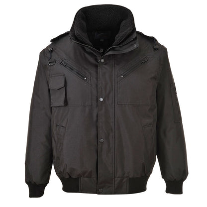 Portwest F465BKRS -  sz S 3-in-1 Bomber Jacket - Black