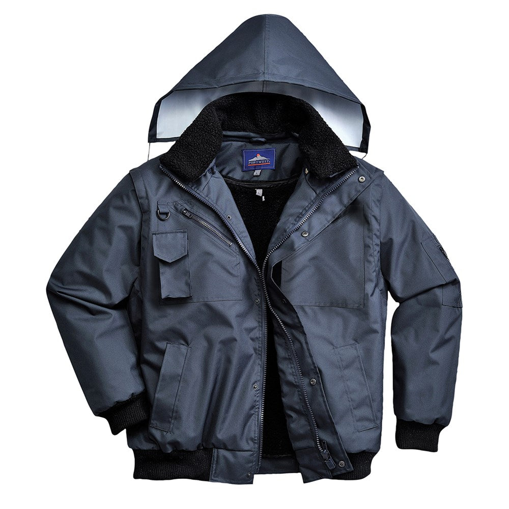 Portwest F465NARM -  sz M 3-in-1 Bomber Jacket - Navy