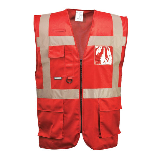 Portwest F476RERL -  sz L Iona Executive Vest - Red