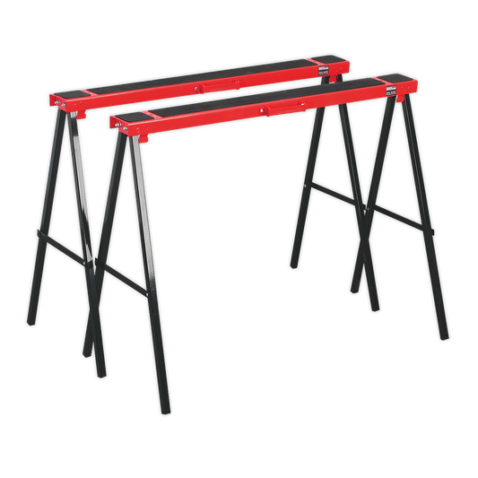 SEALEY - FDT2 Fold Down Trestles Pair 100kg Capacity per Trestle