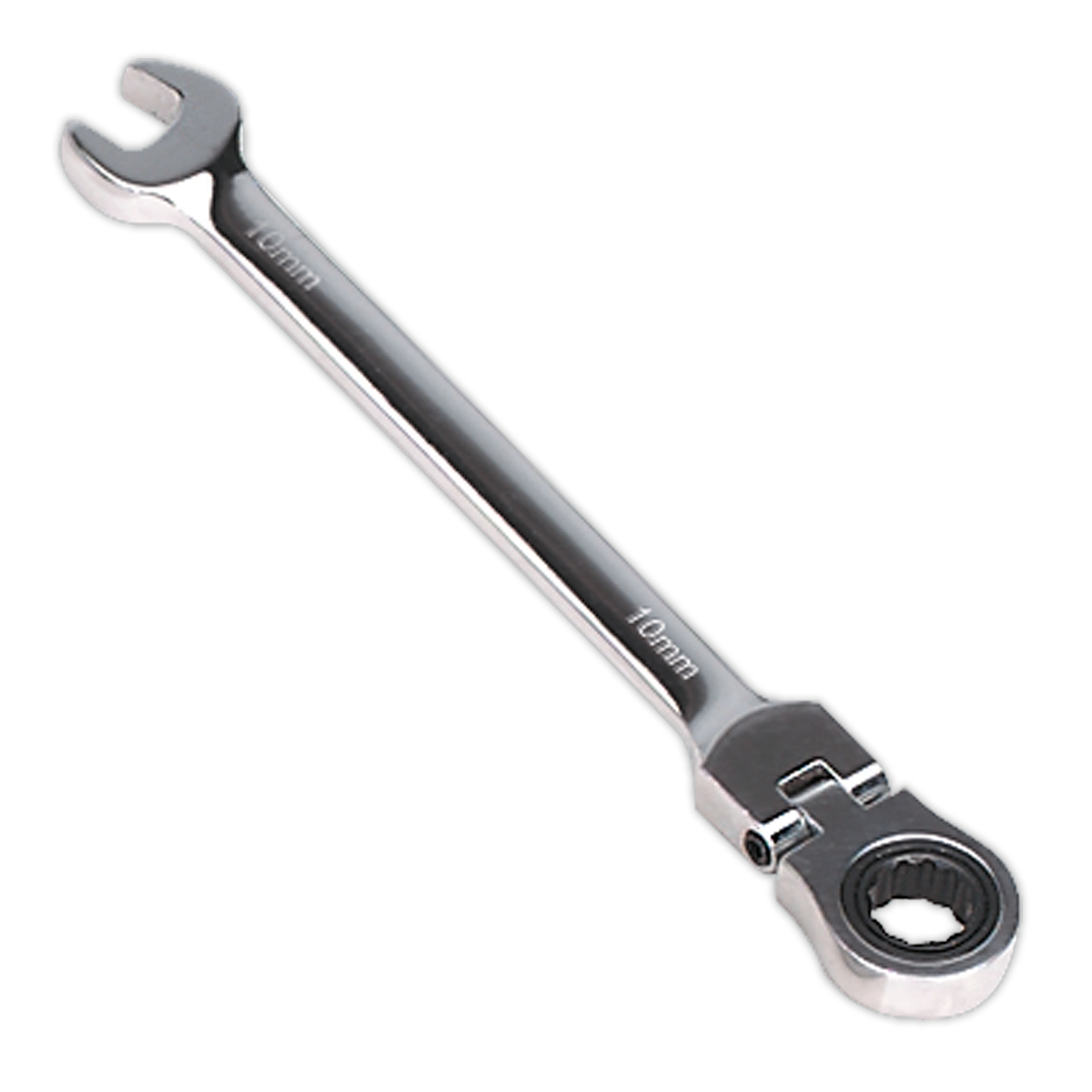 SEALEY - FHRCW10 Flexi-Head Ratchet Combination Spanner 10mm