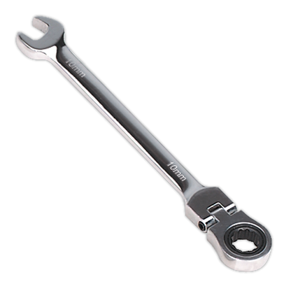 SEALEY - FHRCW10 Flexi-Head Ratchet Combination Spanner 10mm