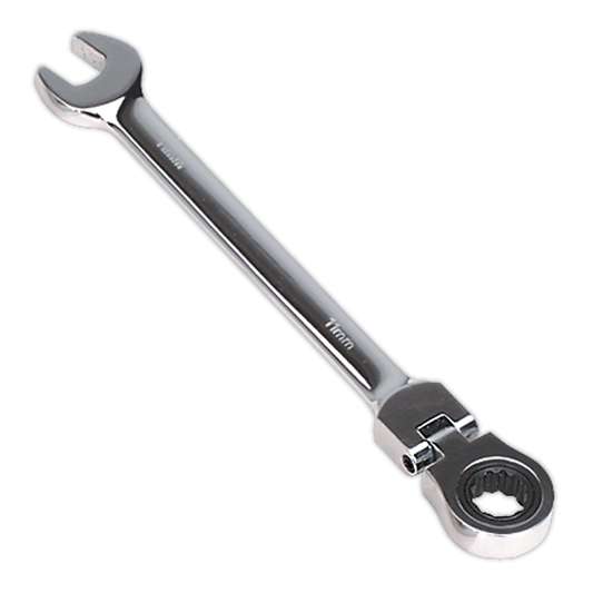 SEALEY - FHRCW11 Flexi-Head Ratchet Combination Spanner 11mm