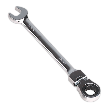 SEALEY - FHRCW12 Flexi-Head Ratchet Combination Spanner 12mm