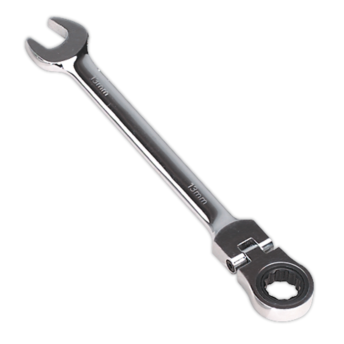 SEALEY - FHRCW13 Flexi-Head Ratchet Combination Spanner 13mm