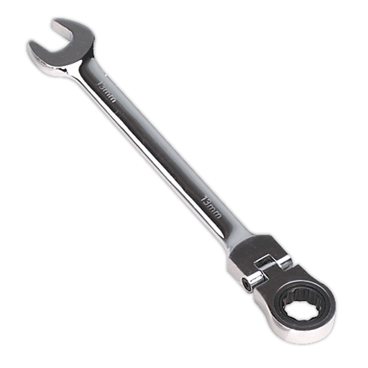 SEALEY - FHRCW13 Flexi-Head Ratchet Combination Spanner 13mm