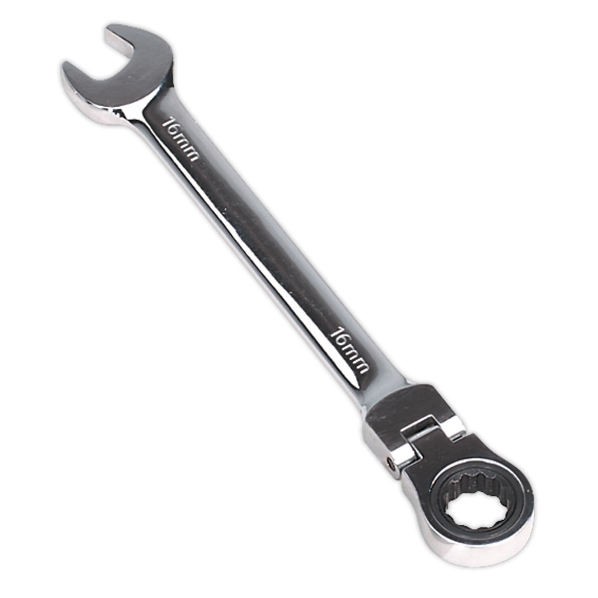 SEALEY - FHRCW16 Flexi-Head Ratchet Combination Spanner 16mm