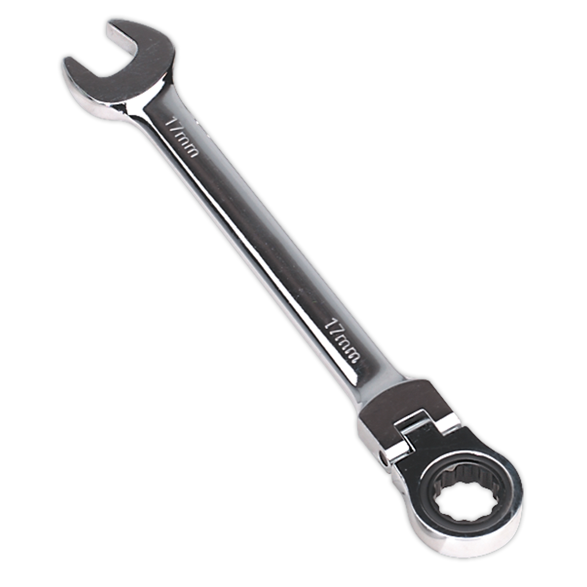 SEALEY - FHRCW17 Flexi-Head Ratchet Combination Spanner 17mm