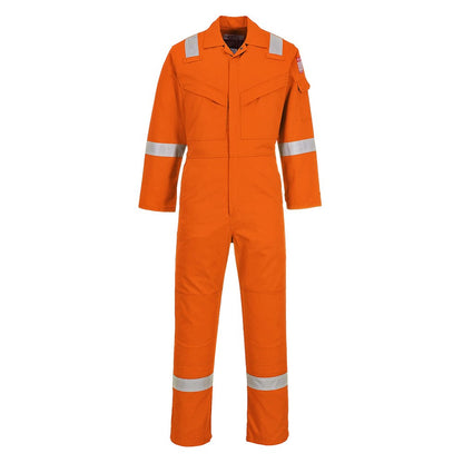Portwest FR21ORTM -  sz M Flame Resistant Super Light Weight Anti-Static Coverall 210g - Orange