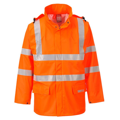 Portwest FR41ORRL -  sz L Sealtex Flame Hi-Vis Jacket - Orange