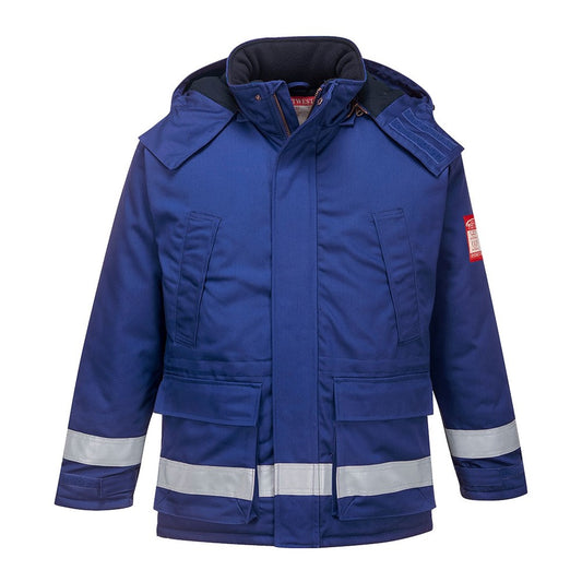 Portwest FR59RBRXXXL -  sz 3XL FR Anti-Static Winter Jacket - Royal Blue