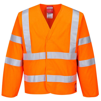 Portwest FR85ORRS/M -  sz S/M Hi-Vis Anti Static Jacket - Flame Resistant - Orange