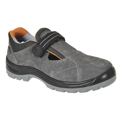 Portwest FW42 - Grey Sz UK 6.5 Steelite Obra Sandal S1 Safety Shoe PPE