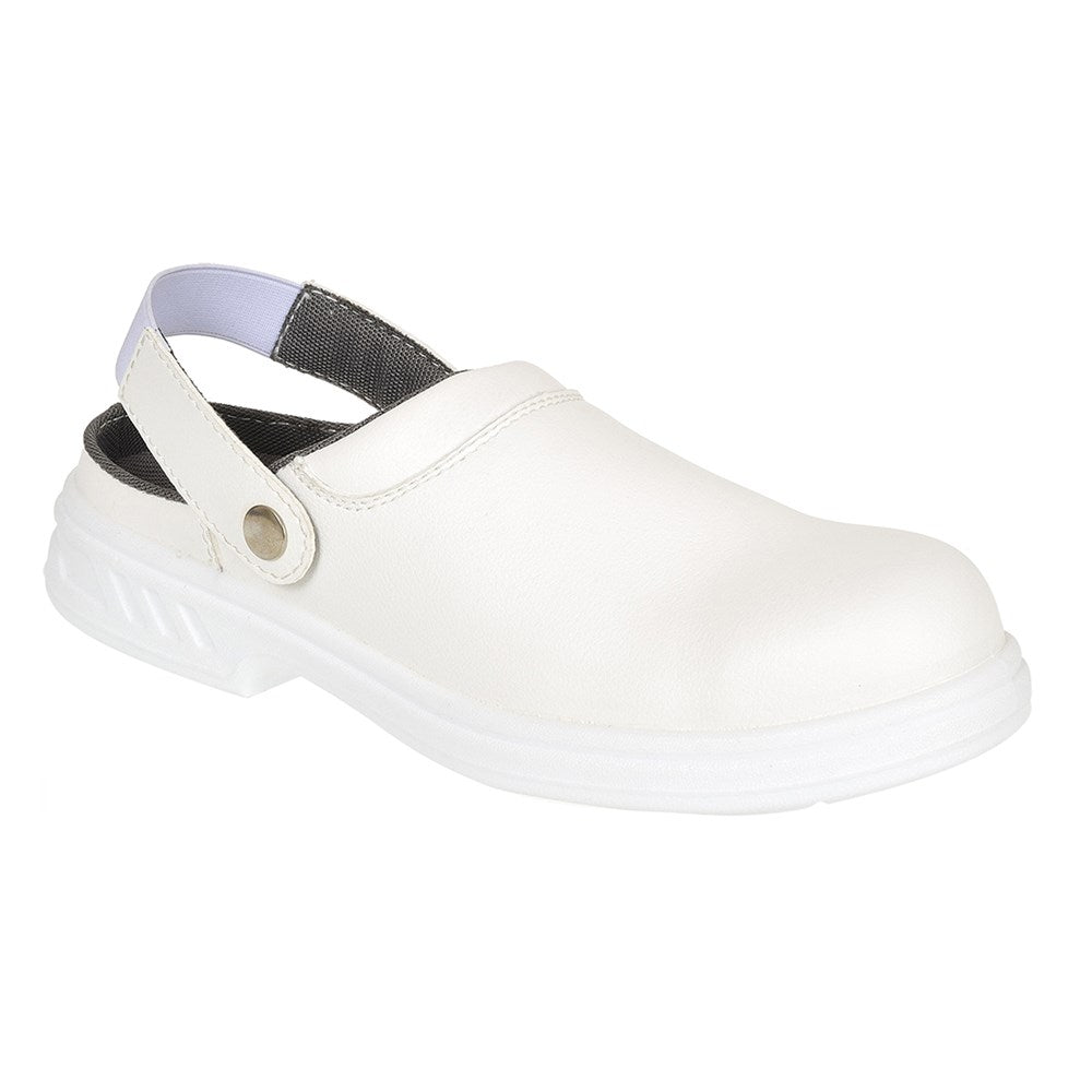 Portwest FW82WHR45 -  sz 45 Steelite Safety Clog SB AE WRU - White