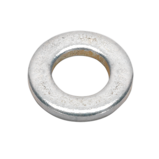 SEALEY - FWA612 Flat Washer DIN 125 - M6 x 12mm Form A Zinc Pack of 100