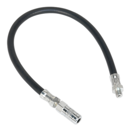 SEALEY - GGHE450 Rubber Delivery Hose with 4-Jaw Connector Flexible 450mm 1/8"BSP Gas