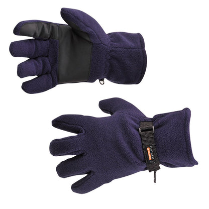 Portwest GL12NAR -  sz 0 Fleece Glove Insulatex Lined - Navy