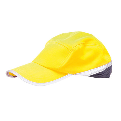 Portwest HB10YNR -  sz 0 Hi-Vis Baseball Cap - Yellow/Navy