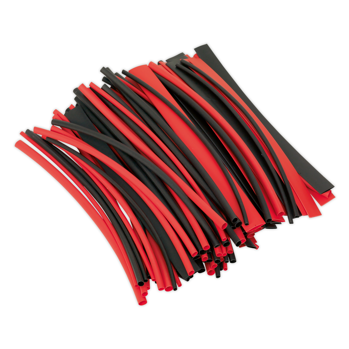 SEALEY - HST200BR Heat Shrink Tubing Black & Red 200mm 100pc